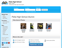 Tablet Screenshot of pellahighschool.com